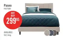 The Brick Paseo Upholstered Platform Bed in Taupe Fabric - Full Size offer