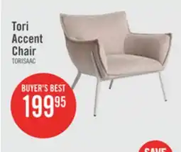 The Brick Tori 32.68 Fabric Accent Chair with Metal Frame - Sand offer