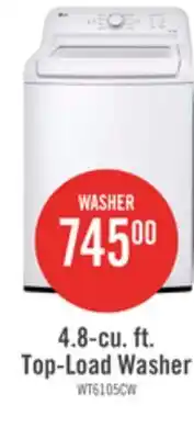 The Brick 4.8-cu. ft. Top-Load Washer offer