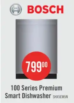 The Brick Bosch 100 Series Premium Smart Dishwasher with Third Rack - SHX5AEM5N offer