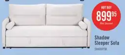 The Brick Shadow 82.5 Linen-Look Fabric Sleeper Sofa with Storage and Two Armrest Pillows - Grey offer