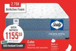 The Brick Sealy Posturepedic Luxury Crown Jewel Resort Cabo Tight Top Queen Mattress offer