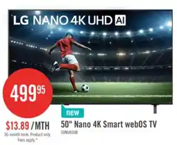 The Brick LG 50 NU850 Nano 4K Smart webOS TV (50NU850BPUA.ACC) – 2026 Model offer
