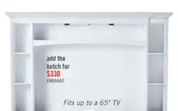 The Brick Emry 84 TV Stand with Storage and Cable Management for TVs up to 90- White offer