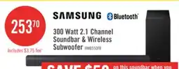 The Brick SAMSUNG B-Series 2.1 Channel Soundbar with Wireless Subwoofer (HW-B550F/ZC) offer