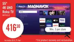 The Brick Magnavox 55 4K Ultra HD Roku Smart TV offer