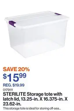 Patrick Morin Storage tote with latch lid, 13.25-in. X 16.375-in. X 23.62-in offer