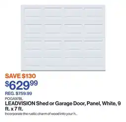 Patrick Morin Shed or Garage Door, Panel, White, 9 ft. x 7 ft offer