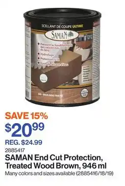 Patrick Morin End Cut Protection, Treated Wood Brown offer