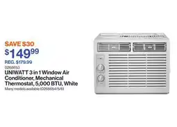 Patrick Morin 3 in 1 Window Air Conditioner, Mechanical Thermostat, 5,000 BTU, White offer