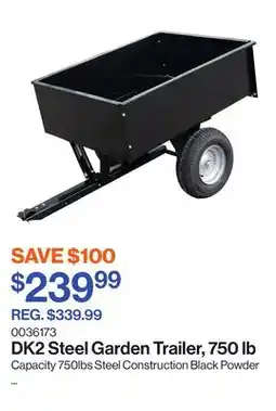 Patrick Morin Steel Garden Trailer, 750 lb offer