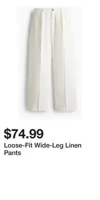 H&M Loose-Fit Wide-Leg Linen Pants offer