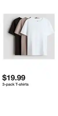 H&M 3-pack T-shirts offer