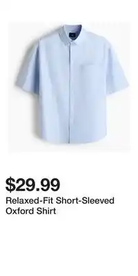 H&M Relaxed-Fit Short-Sleeved Oxford Shirt offer