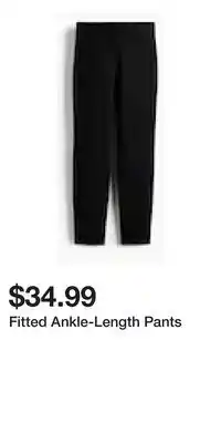H&M Fitted Ankle-Length Pants offer