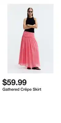 H&M Gathered Crêpe Skirt offer