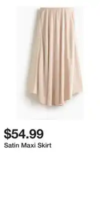 H&M Satin Maxi Skirt offer