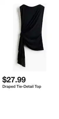 H&M Draped Tie-Detail Top offer