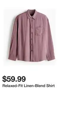 H&M Relaxed-Fit Linen-Blend Shirt offer