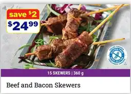 M & M Food Market Beef and Bacon Skewers offer
