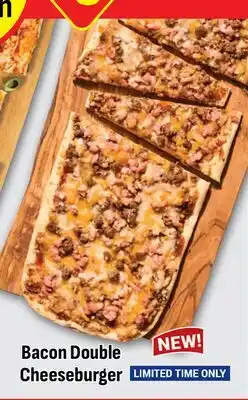 M & M Food Market Bacon Double Cheeseburger FLATBREADS offer
