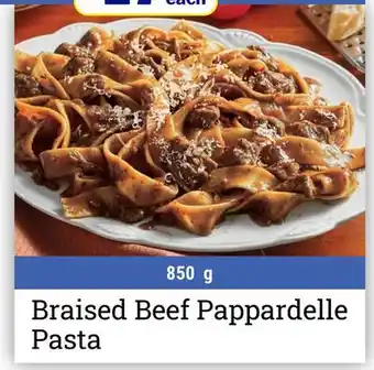 M & M Food Market Braised Beef Pappardelle Pasta offer
