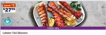 M & M Food Market Lobster Tail Skewers offer