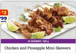 M & M Food Market Chicken and Pineapple Mini-Skewers offer