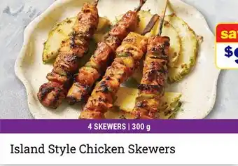 M & M Food Market Island Style Chicken Skewers offer