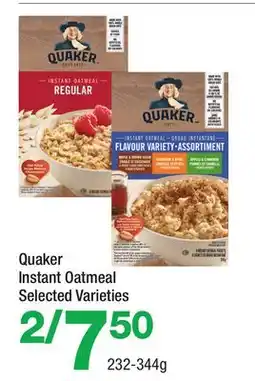Highland Farms Quaker Instant Oatmeal offer