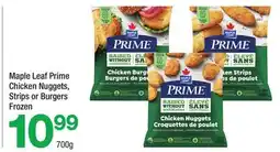 Highland Farms Maple Leaf Prime Chicken Nuggets, Strips or Burgers offer
