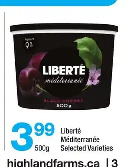 Highland Farms Liberté Méditerranée offer