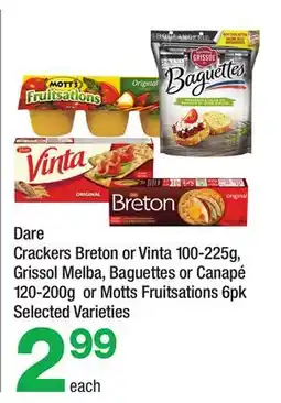 Highland Farms Dare Crackers Breton or Vinta offer