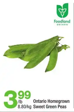 Highland Farms Ontario Homegrown Sweet Green Peas offer