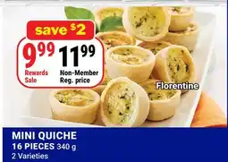 M & M Food Market MINI QUICHE 16 PIECES offer