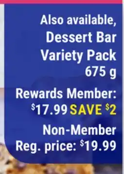 M & M Food Market Dessert Bar Variety Pack offer