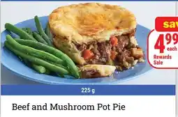 M & M Food Market Beef and Mushroom Pot Pie offer