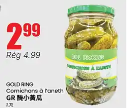 Btrust Supermarket GOLD RING Cornichons à l'aneth offer