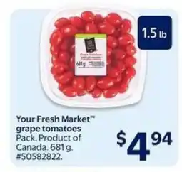 Walmart Your Fresh Market Grape Tomatoes offer