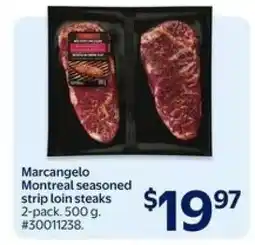 Walmart Marcangelo Montreal Seasoned Strip Loin Steaks offer