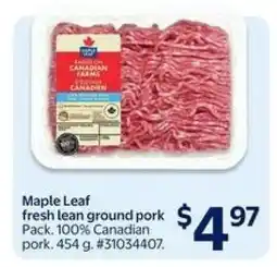 Walmart Maple Leaf Fresh Lean Ground Pork offer