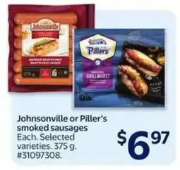 Walmart Johnsonville or Piller's smoked sausages offer