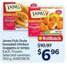 Walmart JANES PUB STYLE BREADED CHICKEN offer