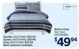 Walmart Bed in a Bag Set, Twin offer