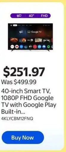 Walmart 40-inch Smart TV offer
