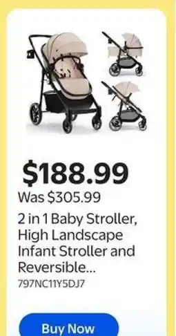Walmart 2 in 1 Baby Stroller offer