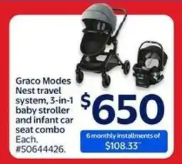 Walmart Graco Modes Nest travel system offer