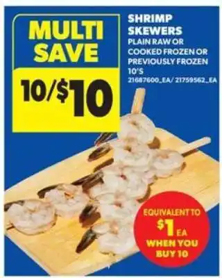 Real Canadian Superstore Shrimp Skewers offer