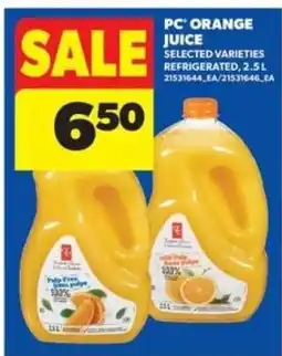 Real Canadian Superstore PC Orange Juice offer