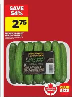 Real Canadian Superstore FARMER'S MARKET MINI CUCUMBERS offer